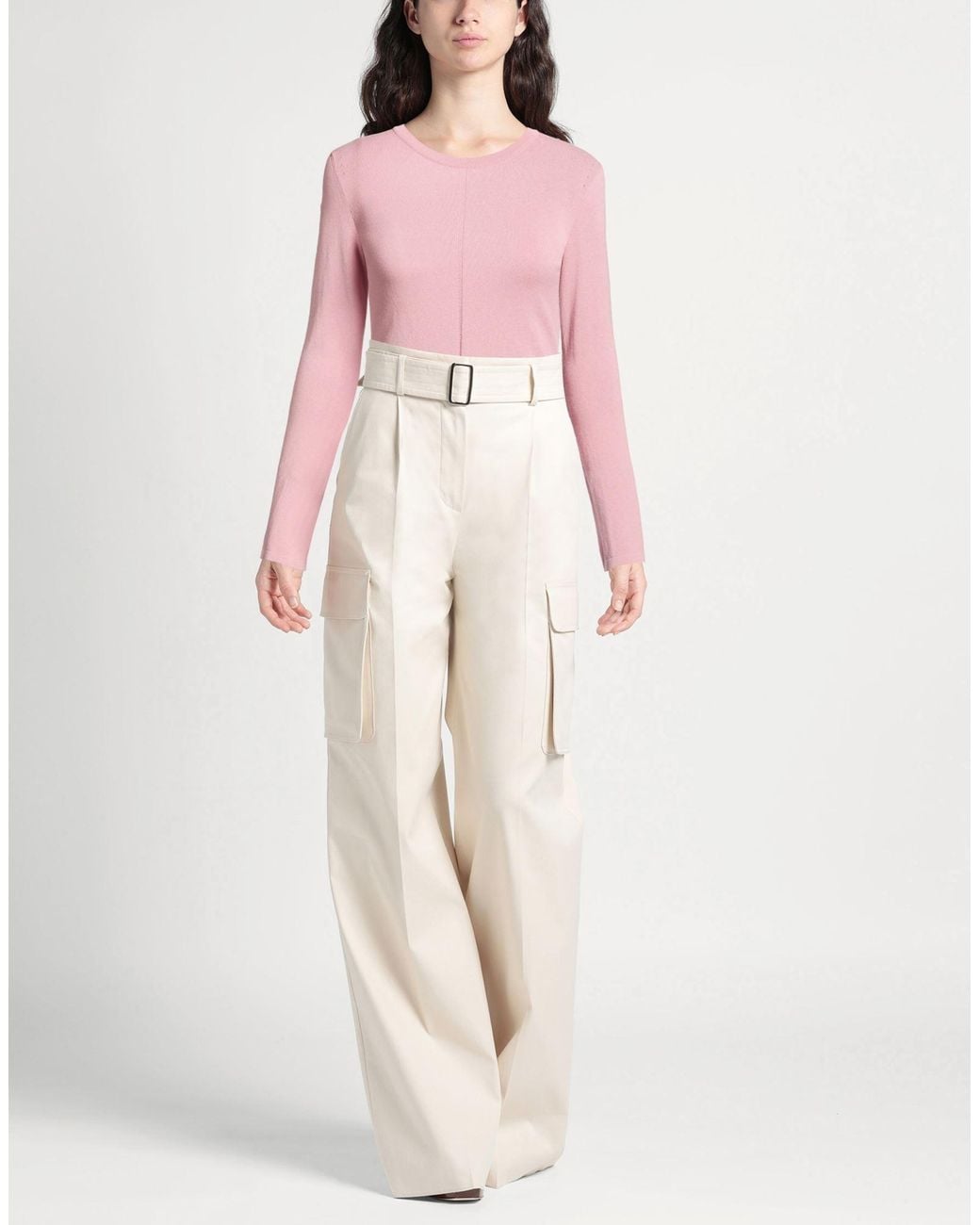 Cruna Pink Sweater Viscose, Polyester