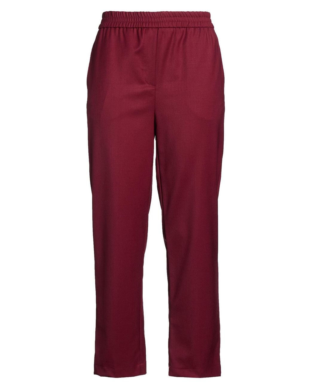 Erika Cavallini Semi Couture Red Pants Virgin Wool, Elastane