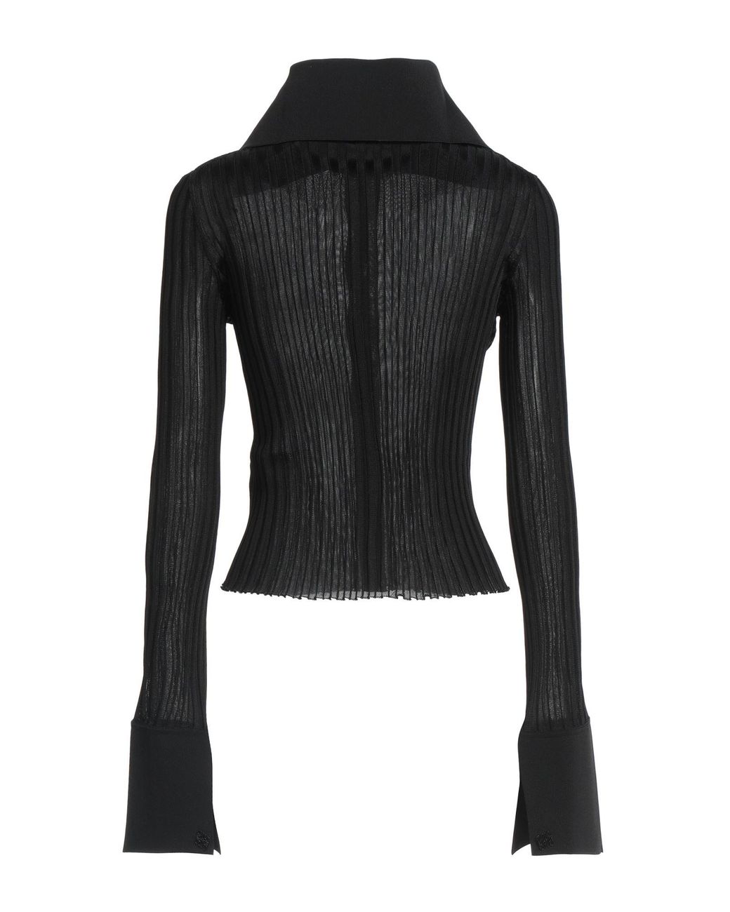 Loewe Black Cardigan Viscose, Polyamide, Elastane