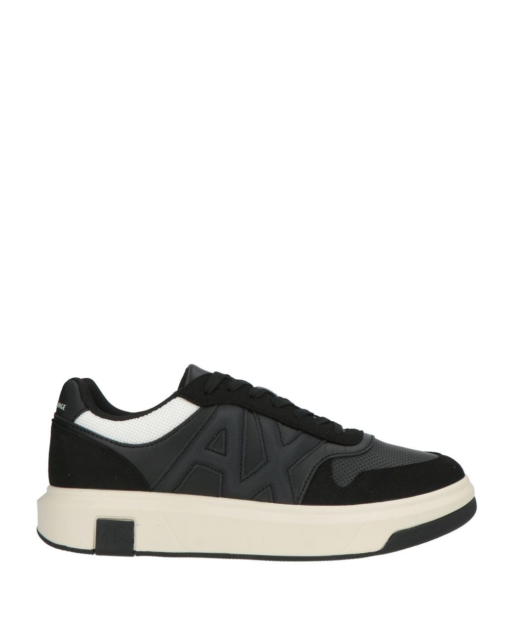 ARMANI EXCHANGE Black Sneakers Polyester, Polyurethane for men