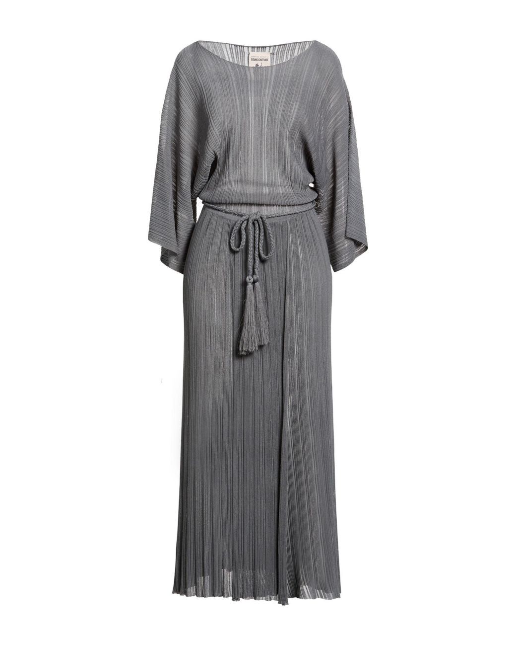 Semicouture Gray Maxi Dresses