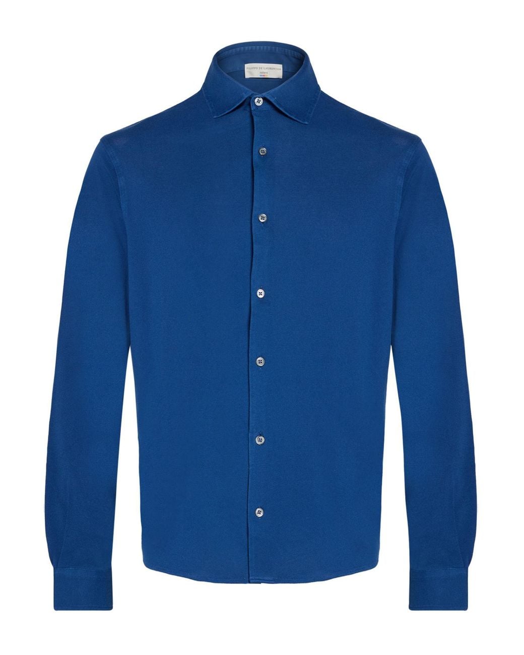 FILIPPO DE LAURENTIIS Blue Shirt Cotton for men