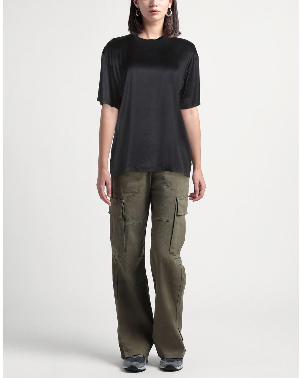Mazzarelli Black Midnight T-Shirt Viscose, Elastane