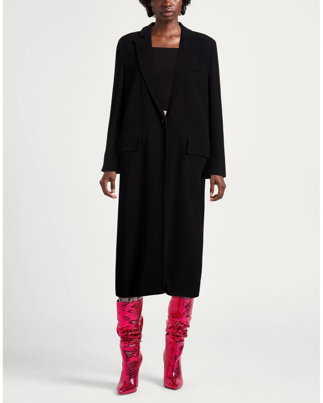 SEVENTY VENEZIA Black Overcoats & Trench Coats