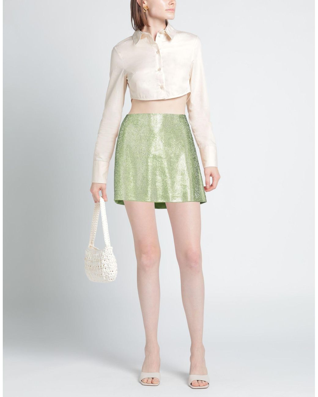 Mini-jupe Nue en coloris Green