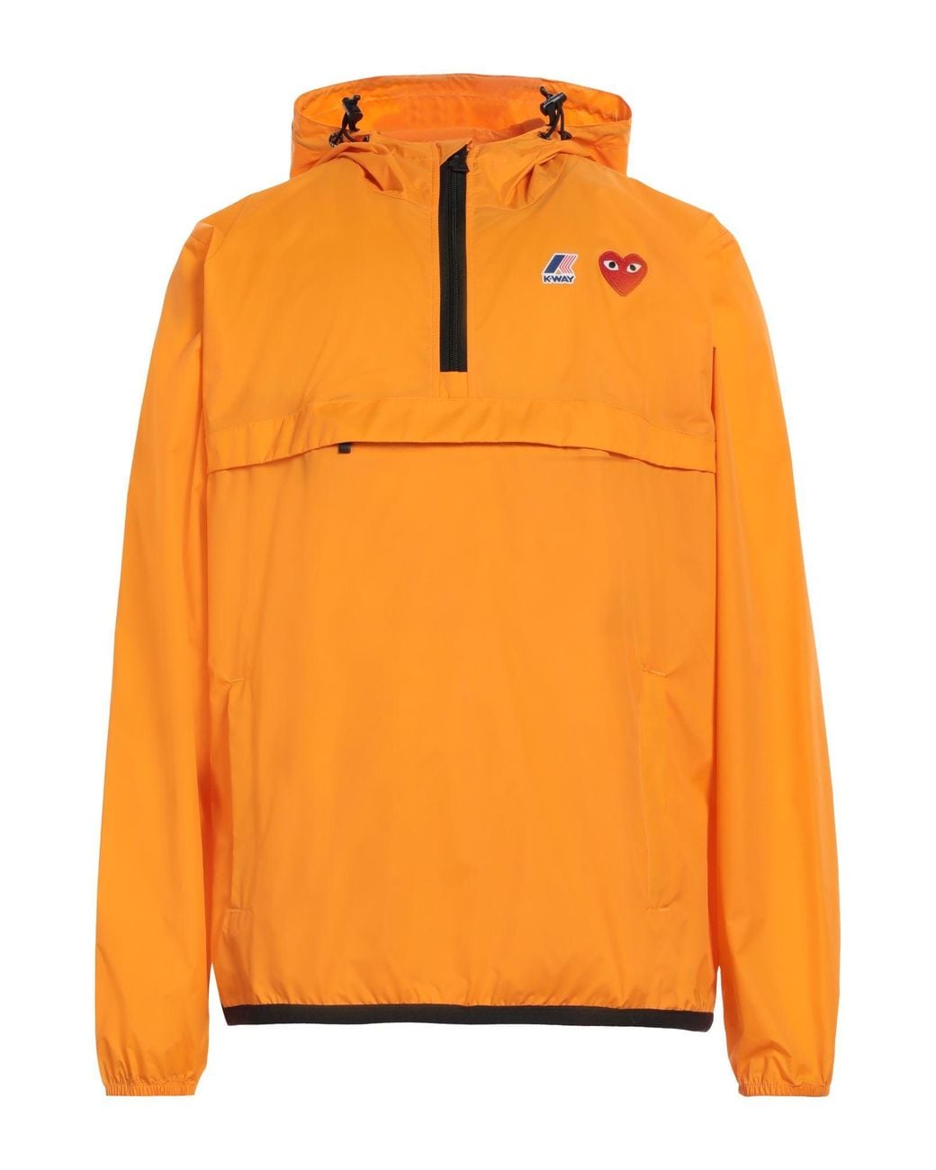 COMME DES GARCONS PLAY X K-WAY Orange Jacket for men