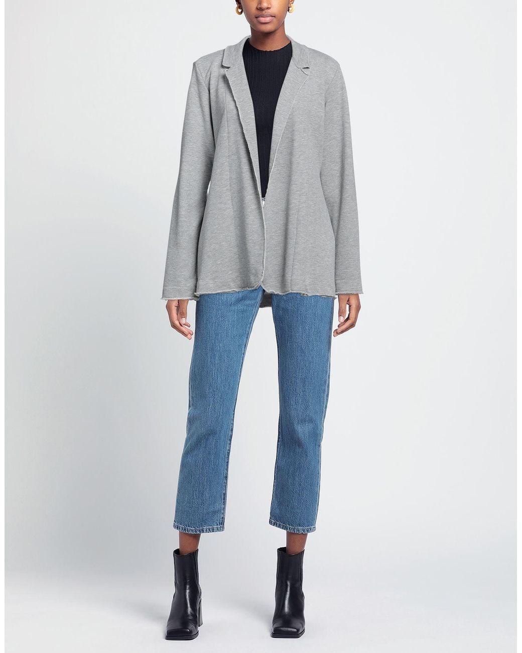Manila Grace Gray Suit Jacket