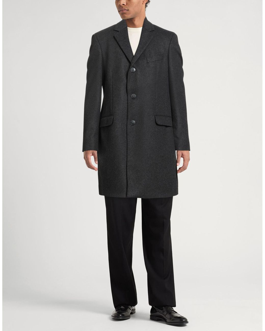 Manteau Long Hackett pour homme en coloris Black