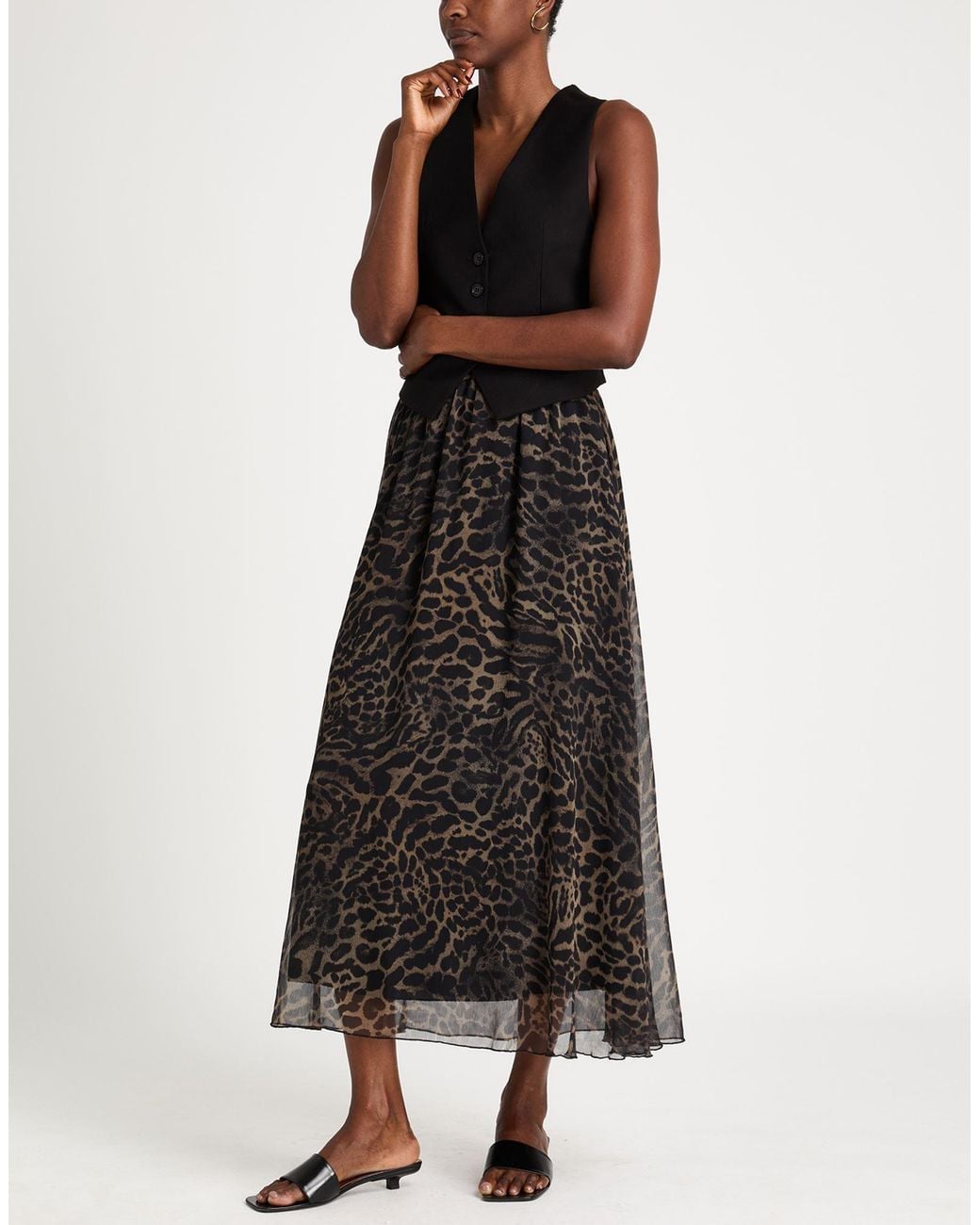 Kaos Gray Maxi Skirt