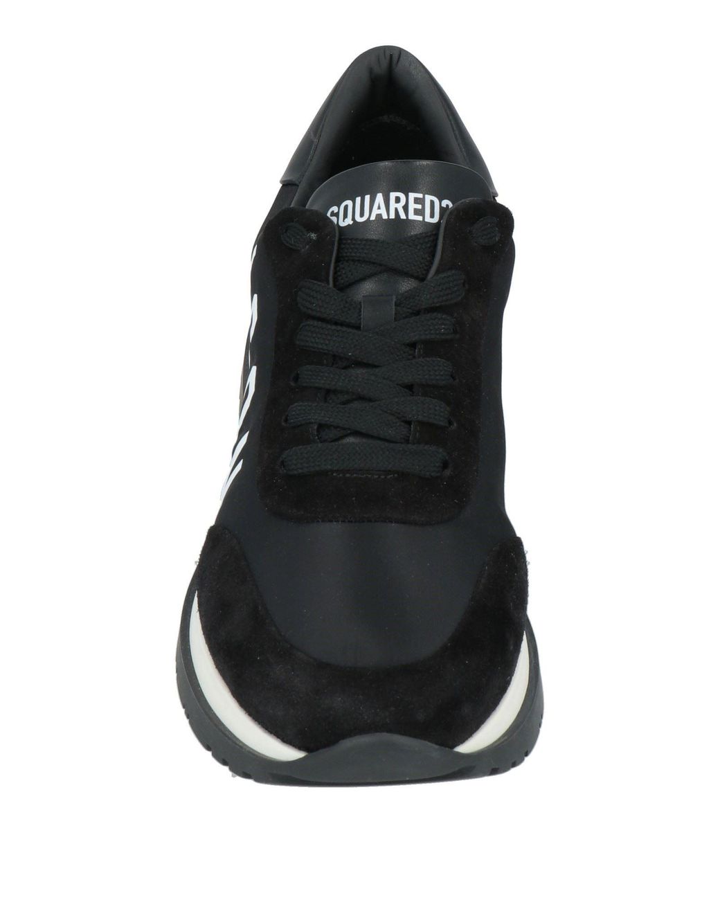 DSquared² Black Sneakers Nylon, Leather for men