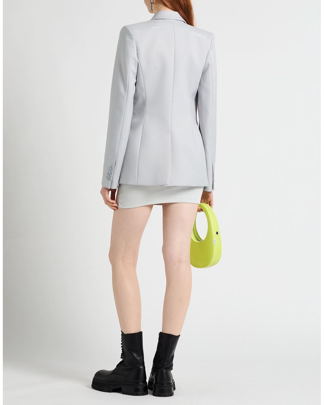 Off-White c/o Virgil Abloh Gray Light Blazer Polyester