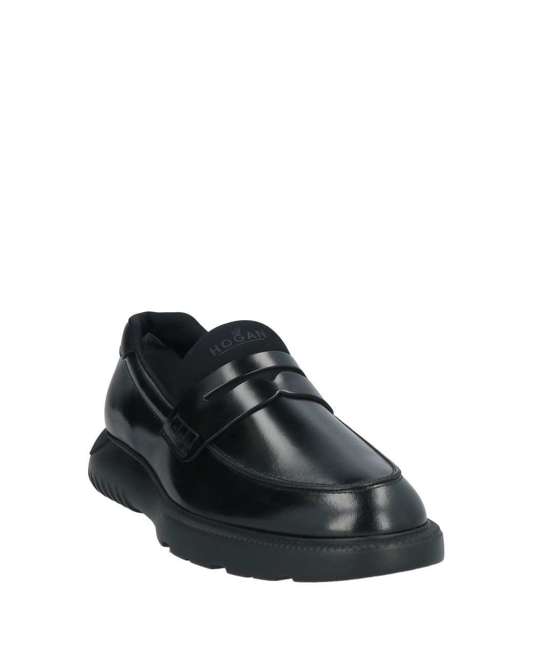 Hogan Black Loafers Leather for men