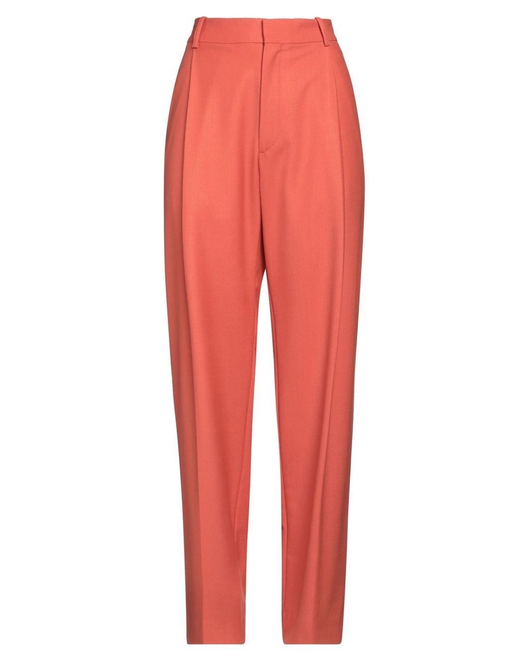 Victoria Beckham Red Pants Polyester, Virgin Wool, Elastane