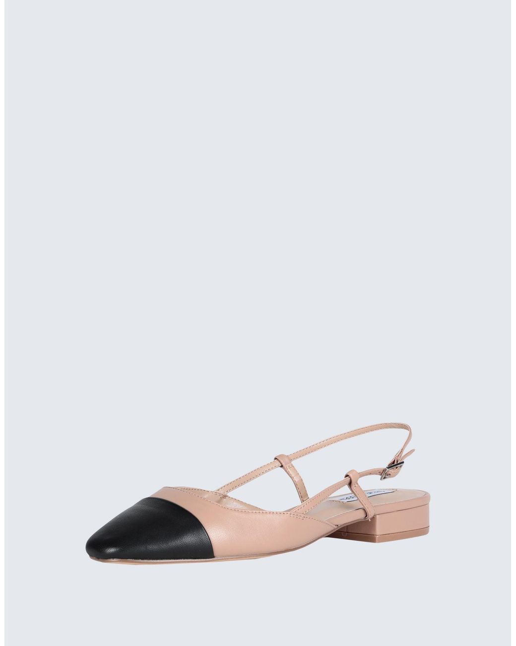 Steve Madden Pink Belinda 217 Contrast-Panel Leather Slingback Pumps