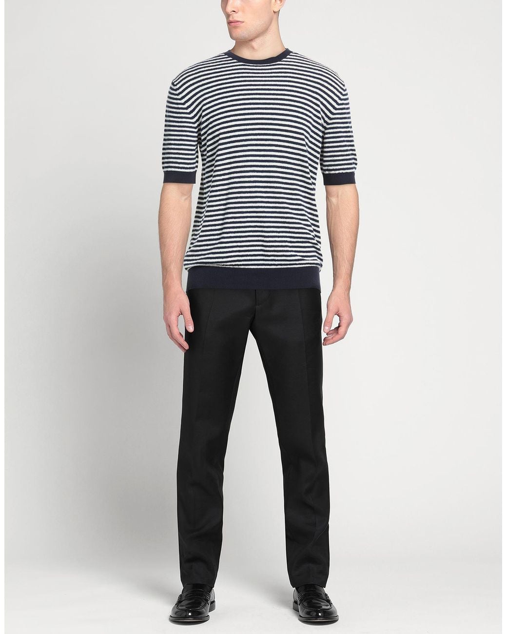 FILIPPO DE LAURENTIIS Blue Midnight Sweater Cotton, Polyamide for men