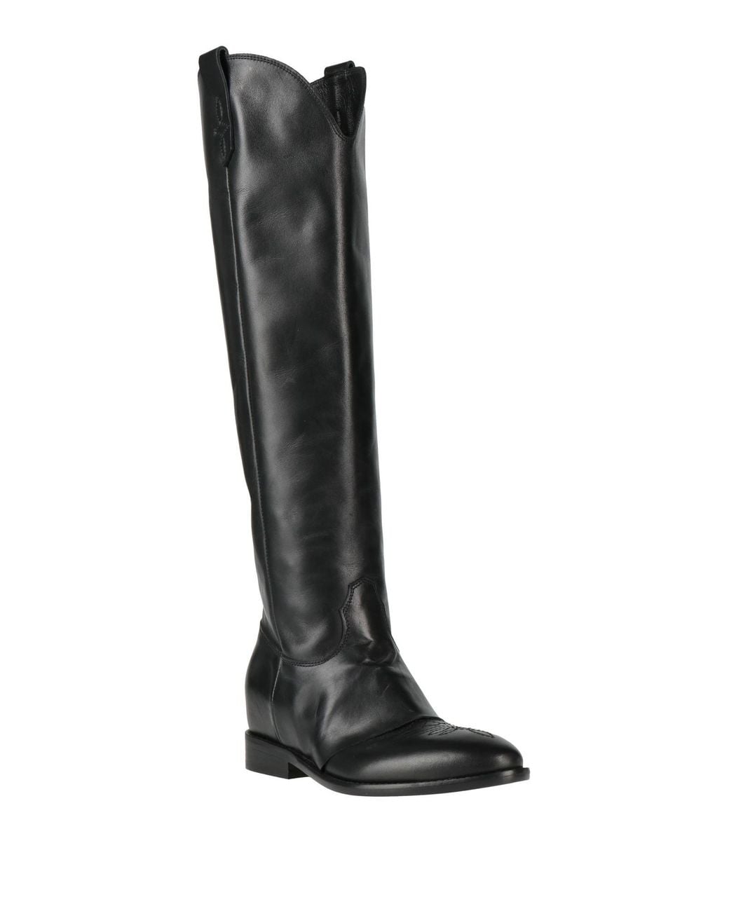 Strategia Black Boot Leather