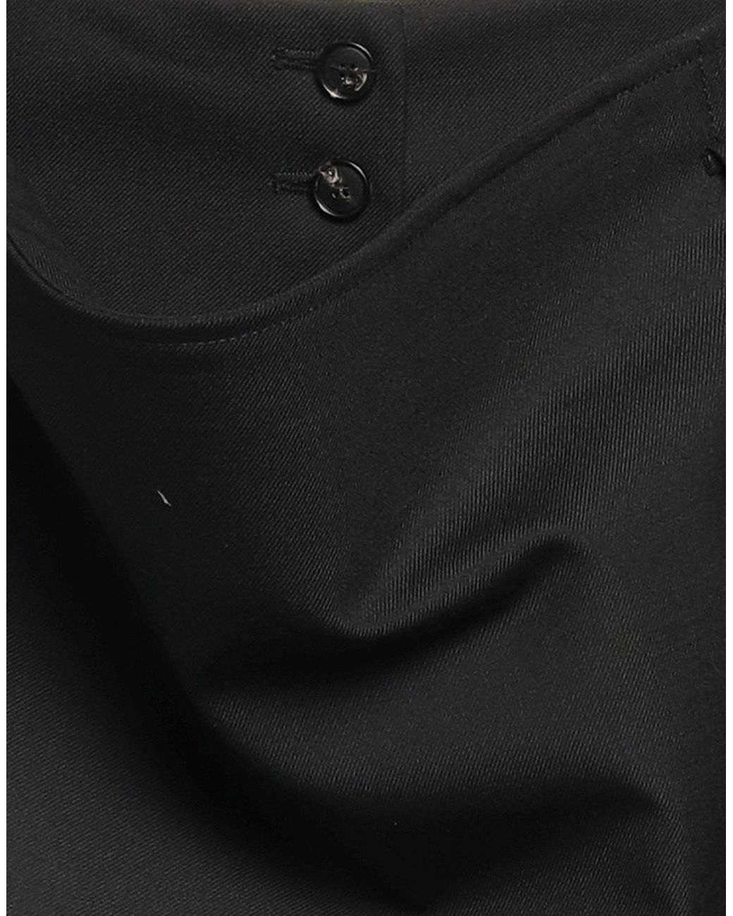 Tela Black Midi Skirt Polyester, Virgin Wool, Elastane