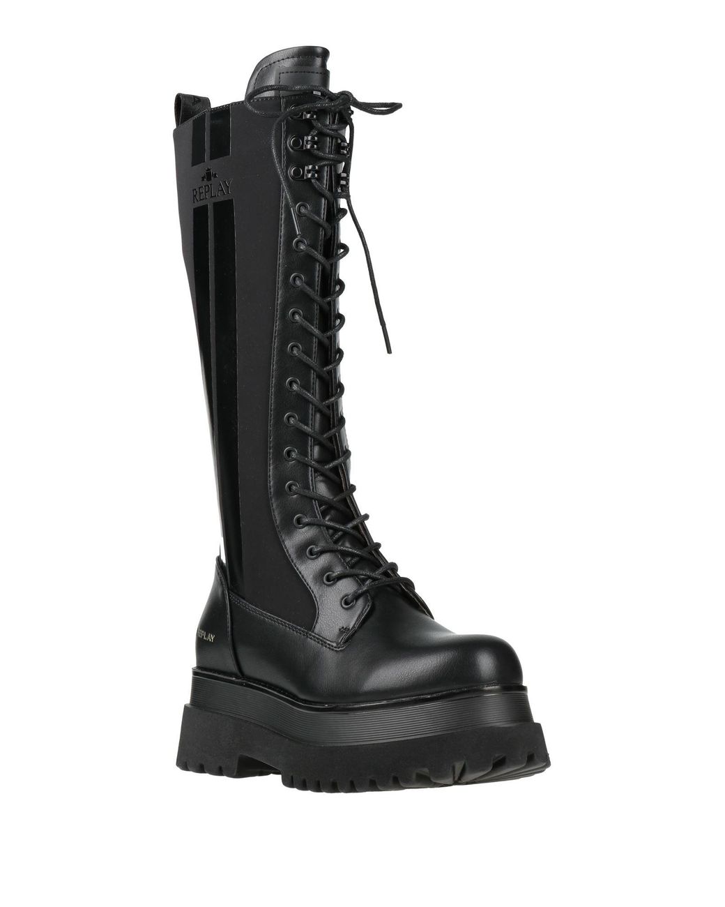 Replay Black Stiefel