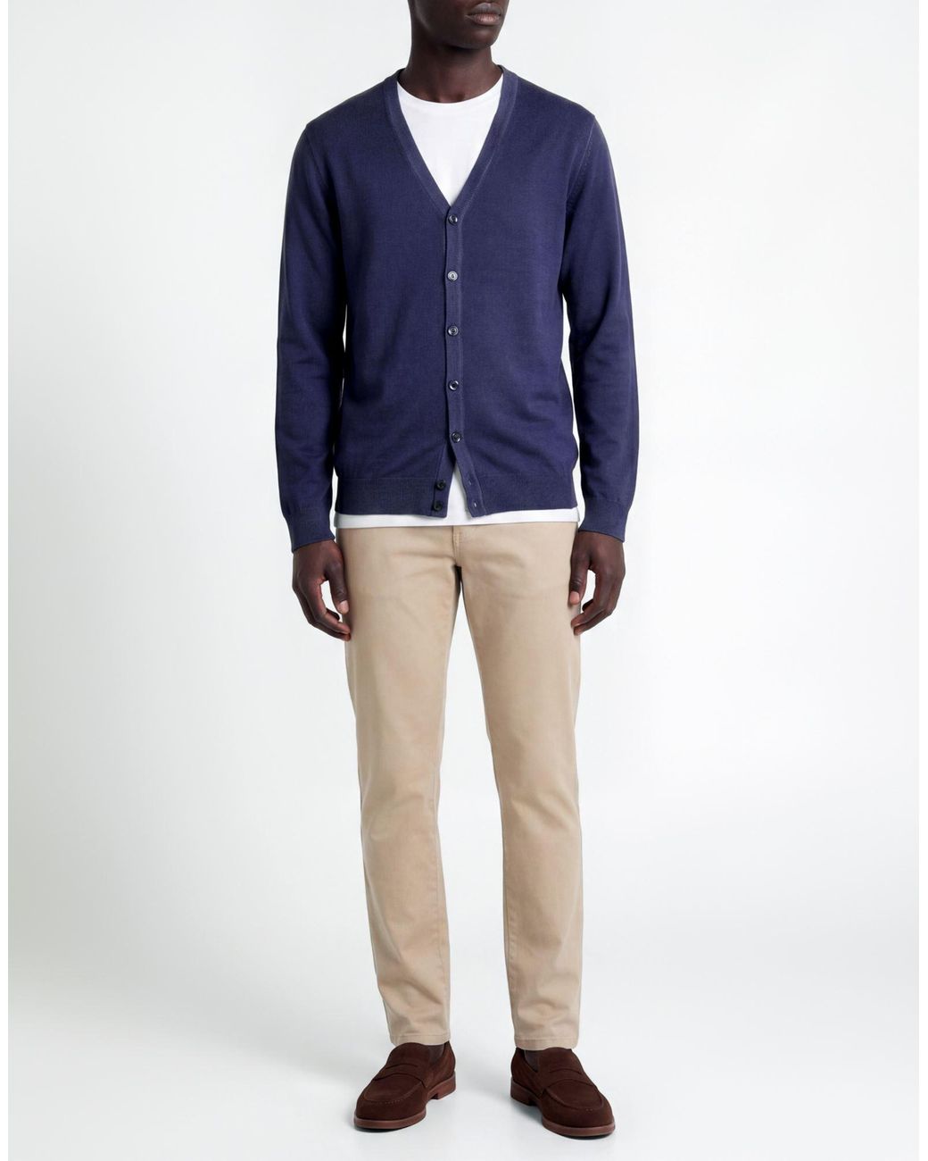 Exibit Blue Cardigan for men
