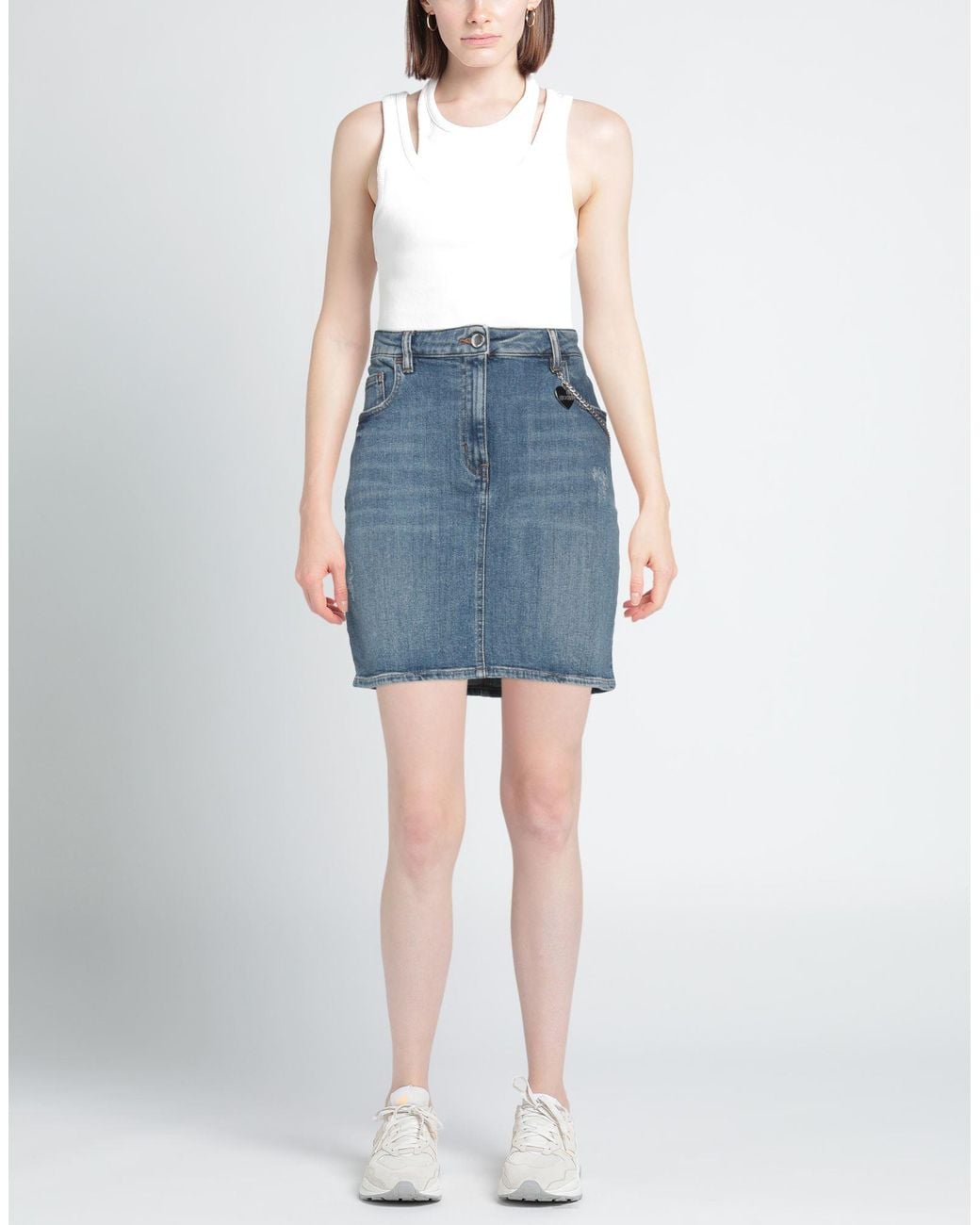 Love Moschino Blue Denim Skirt