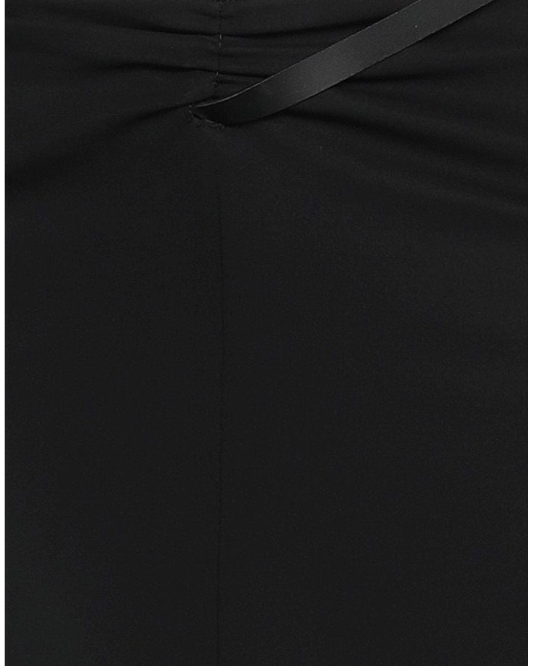 Courreges Black Mini Skirt Viscose, Elastane