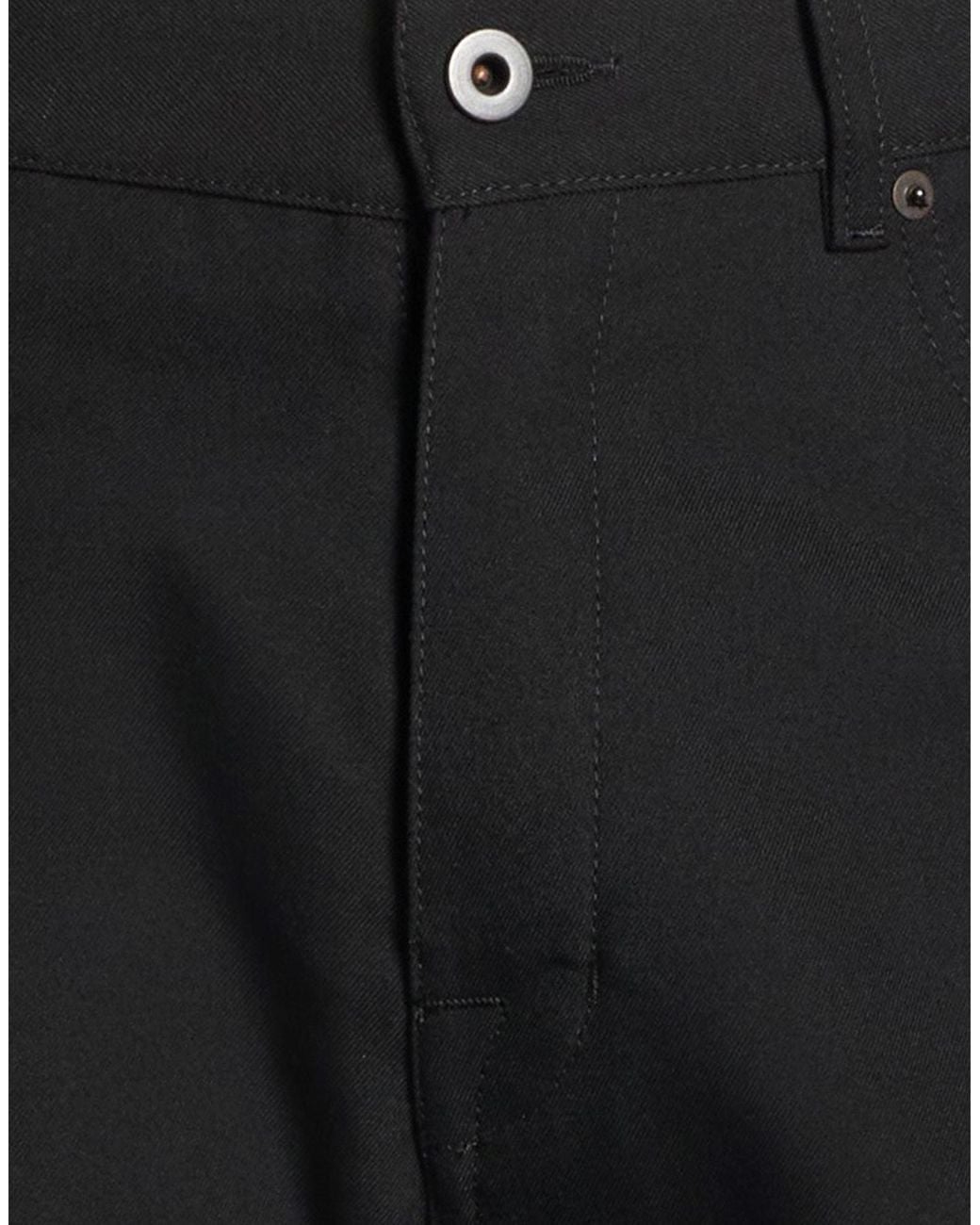 Rick Owens Black Pants Polyester for men