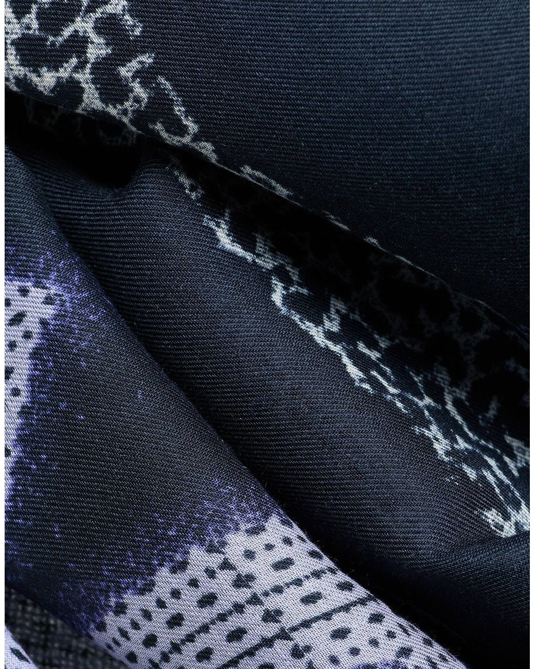 Givenchy Blue Midnight Scarf Modal, Cashmere for men