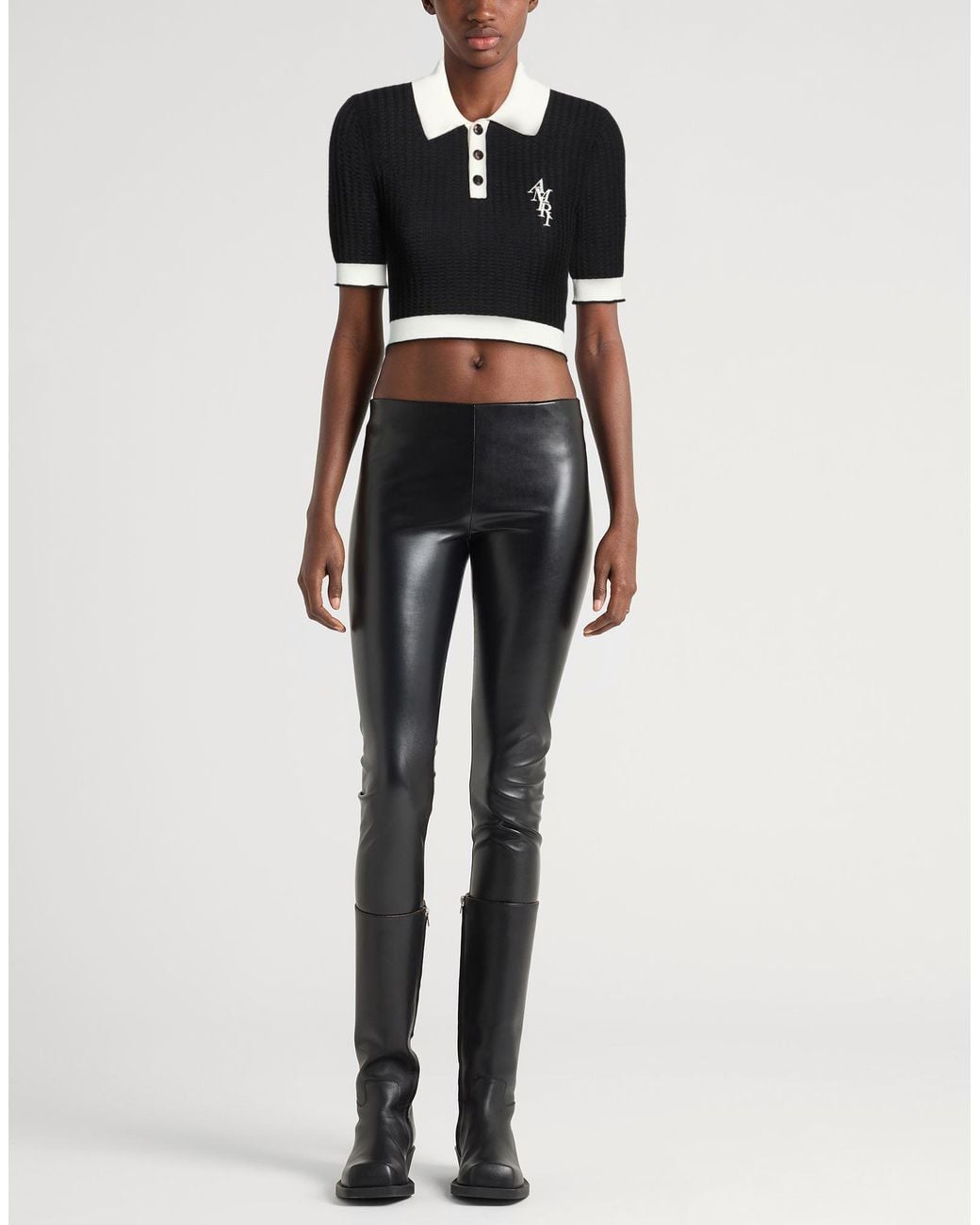 Amiri Black Polo Shirt
