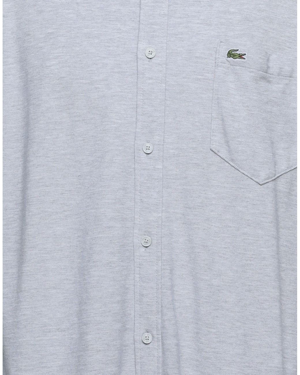 Lacoste Shirt in Grey (Gray) for Men - Lyst