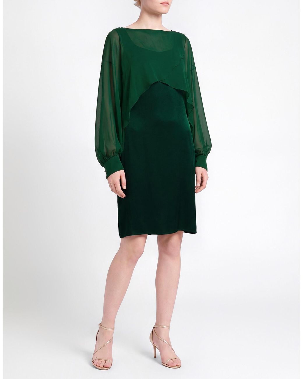 Alberta Ferretti Green Mini Dresses