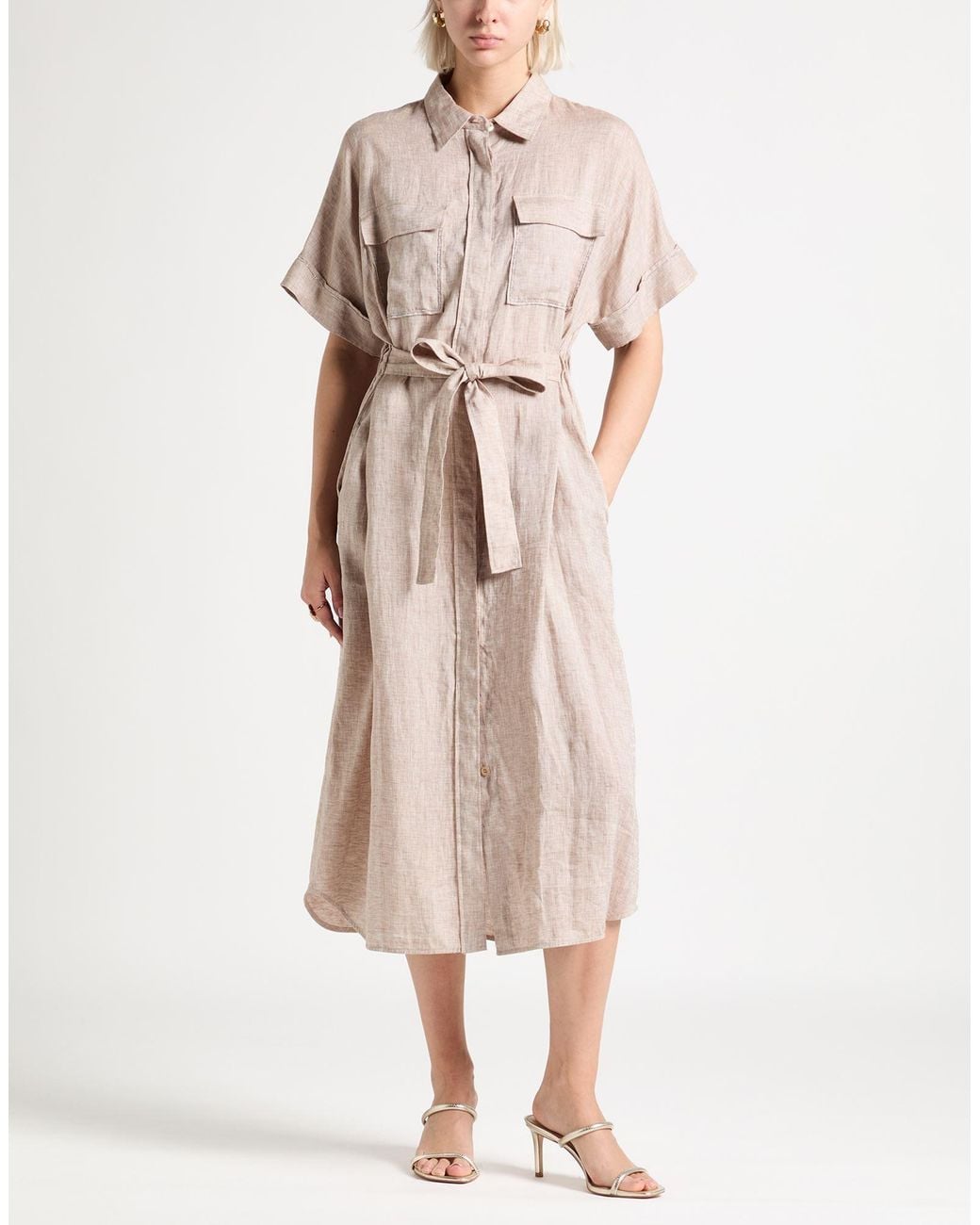 Peserico Natural Midi Dress