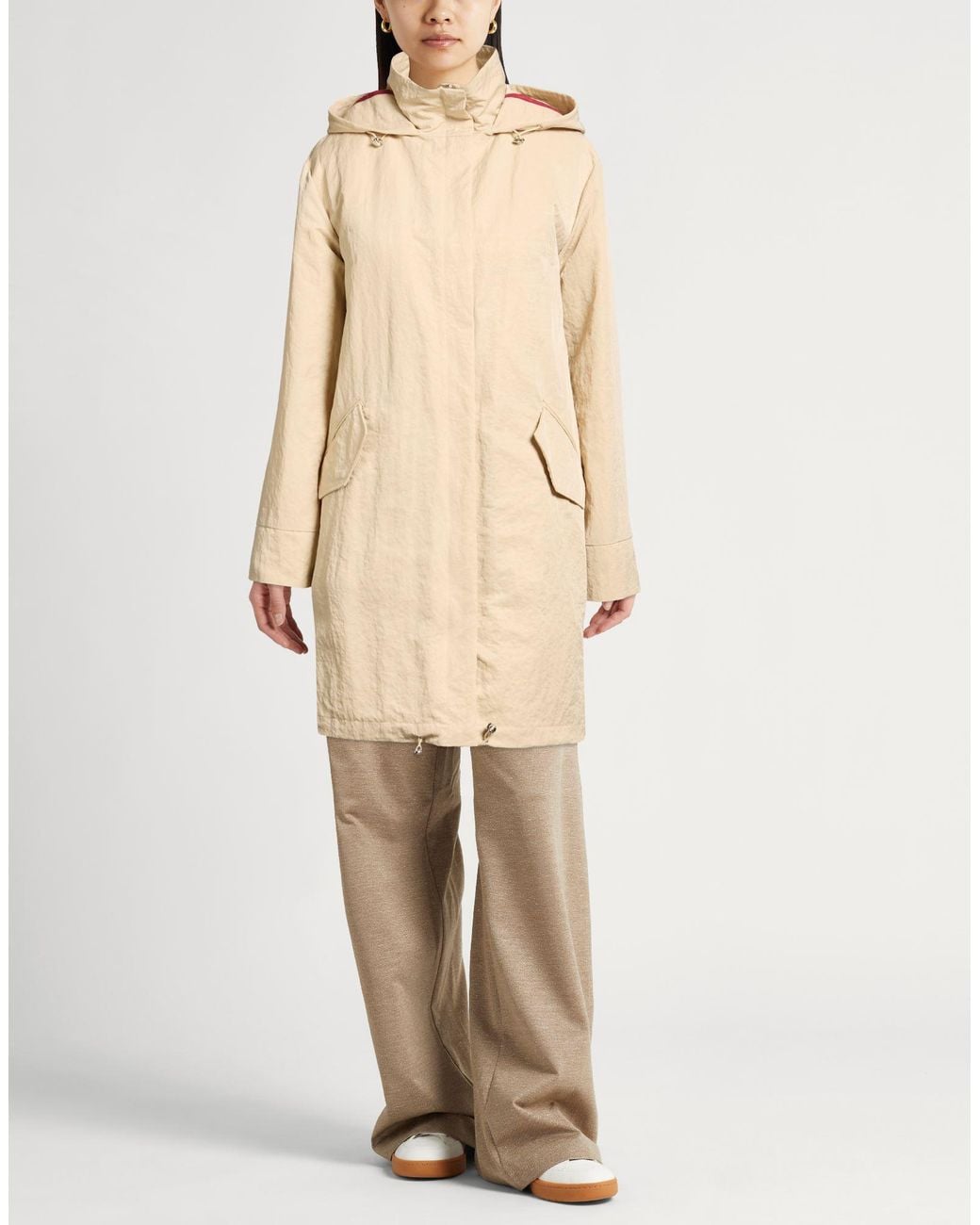 Patrizia Pepe Natural Overcoat & Trench Coat