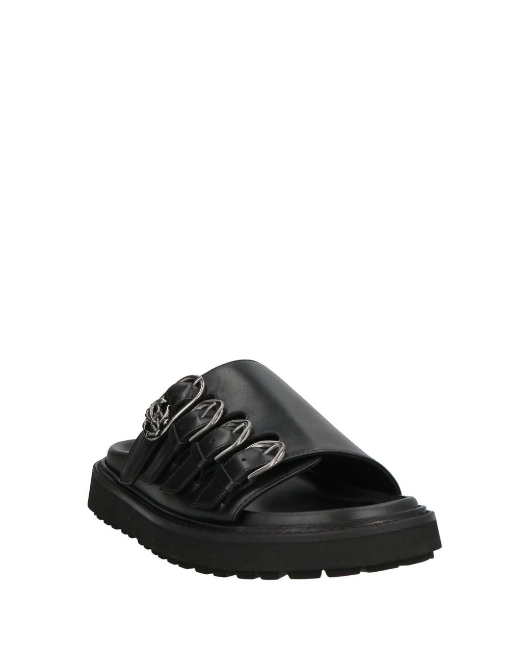 Roberto Cavalli Black Sandals Leather for men