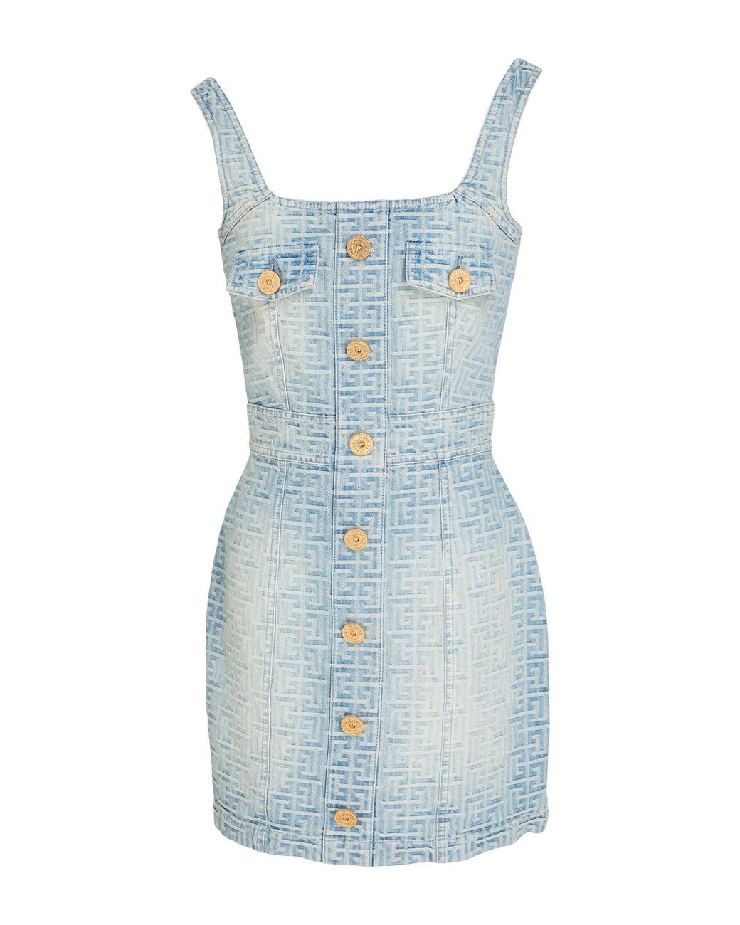 Balmain Blue Mini Dress