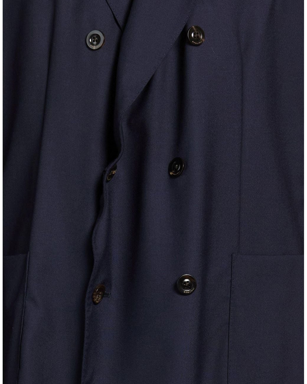 Boglioli Blue Blazer Wool, Silk for men
