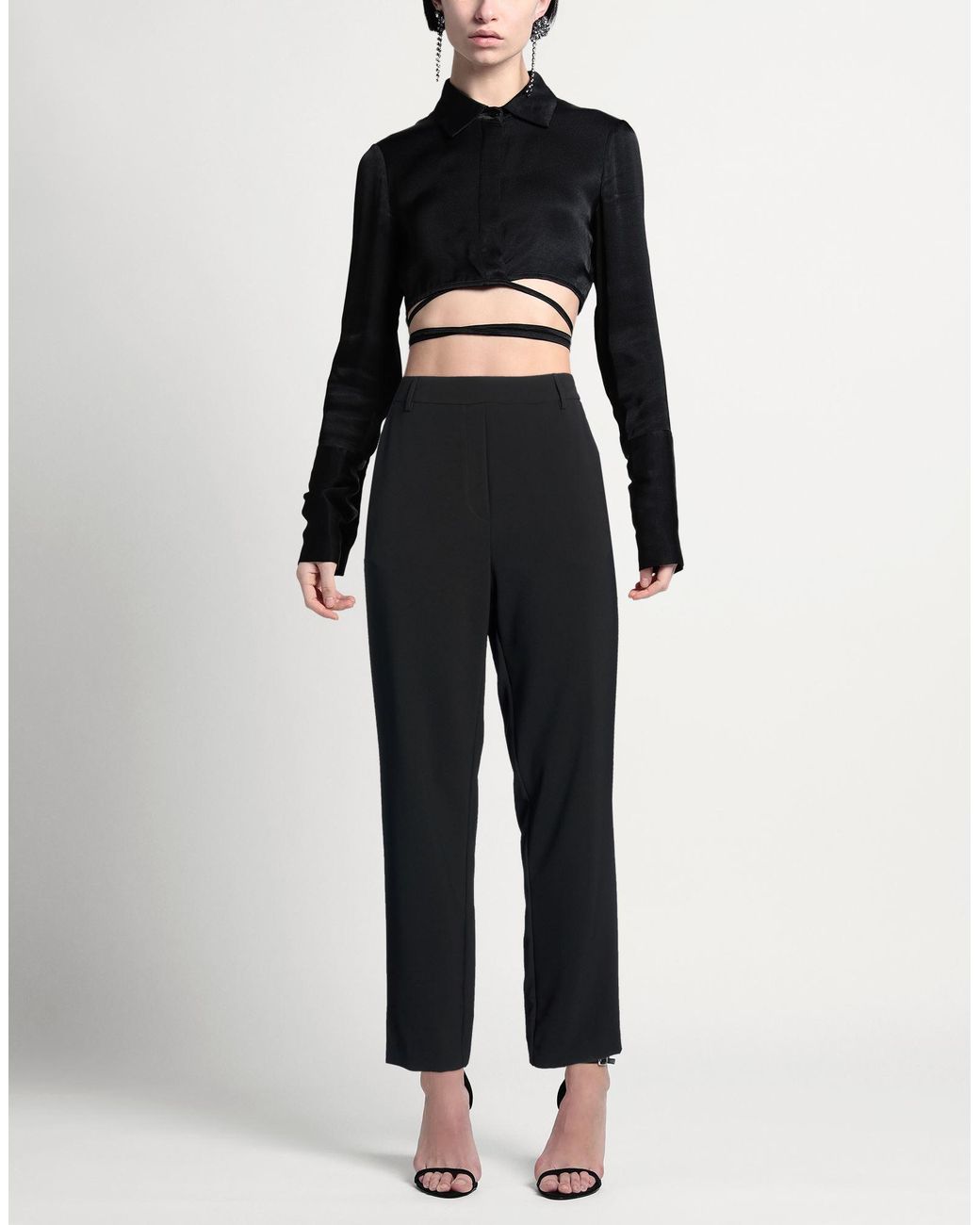 NINA 14.7 Black Pants Polyester, Elastane