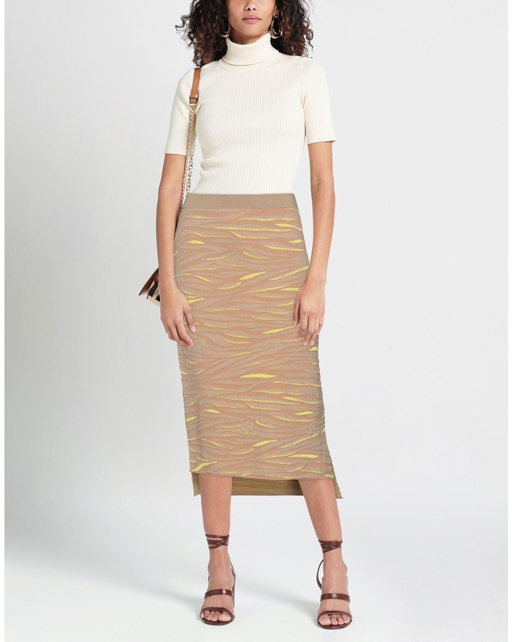 Stella McCartney Natural Midi Skirt