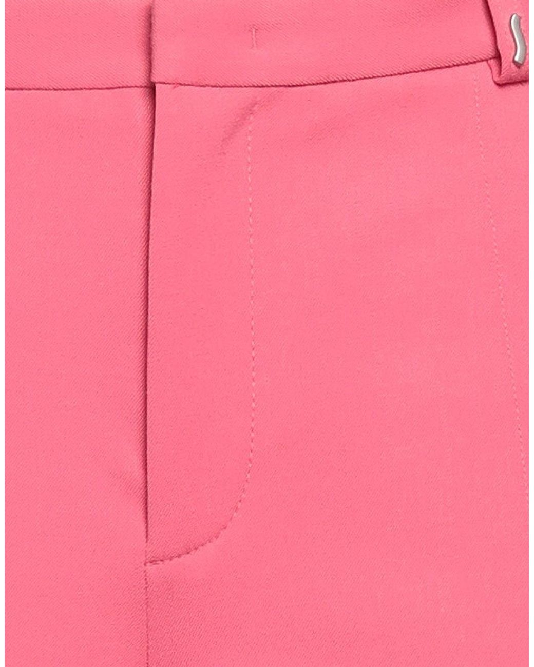 Ssheena Pink Pants Polyethylene, Virgin Wool, Elastane