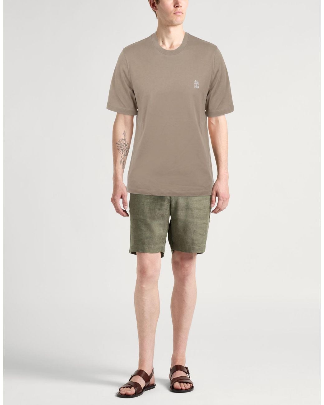 Brunello Cucinelli Gray T-Shirt for men