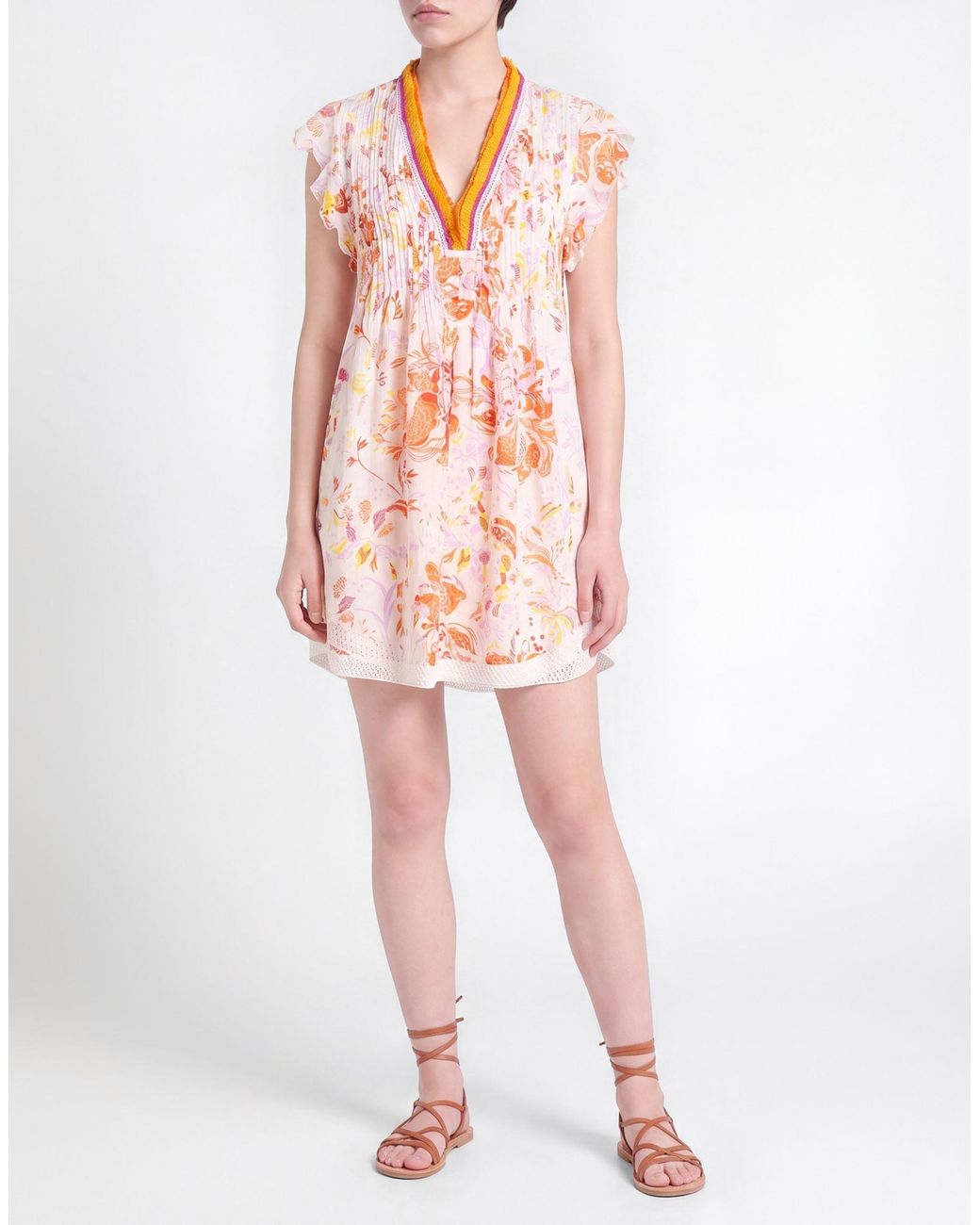 Poupette White Mini Dress Viscose