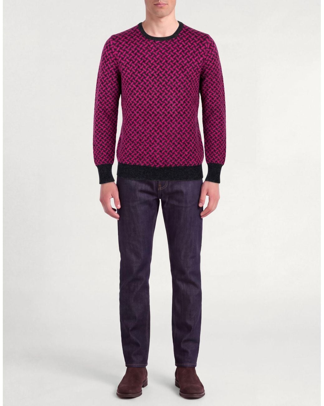 Pullover Drumohr de hombre de color Purple