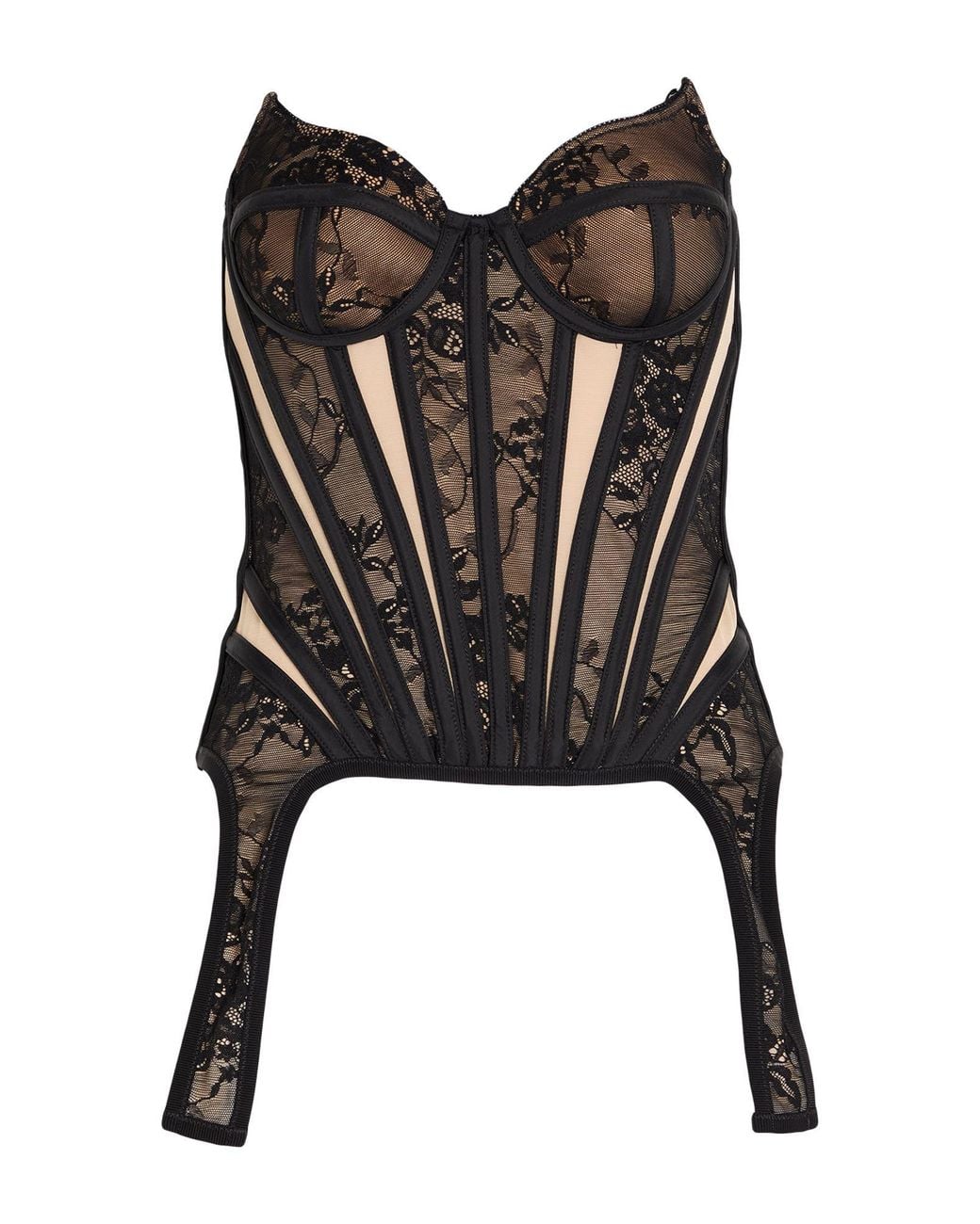 GIUSEPPE DI MORABITO Black Top Polyamide, Elastane