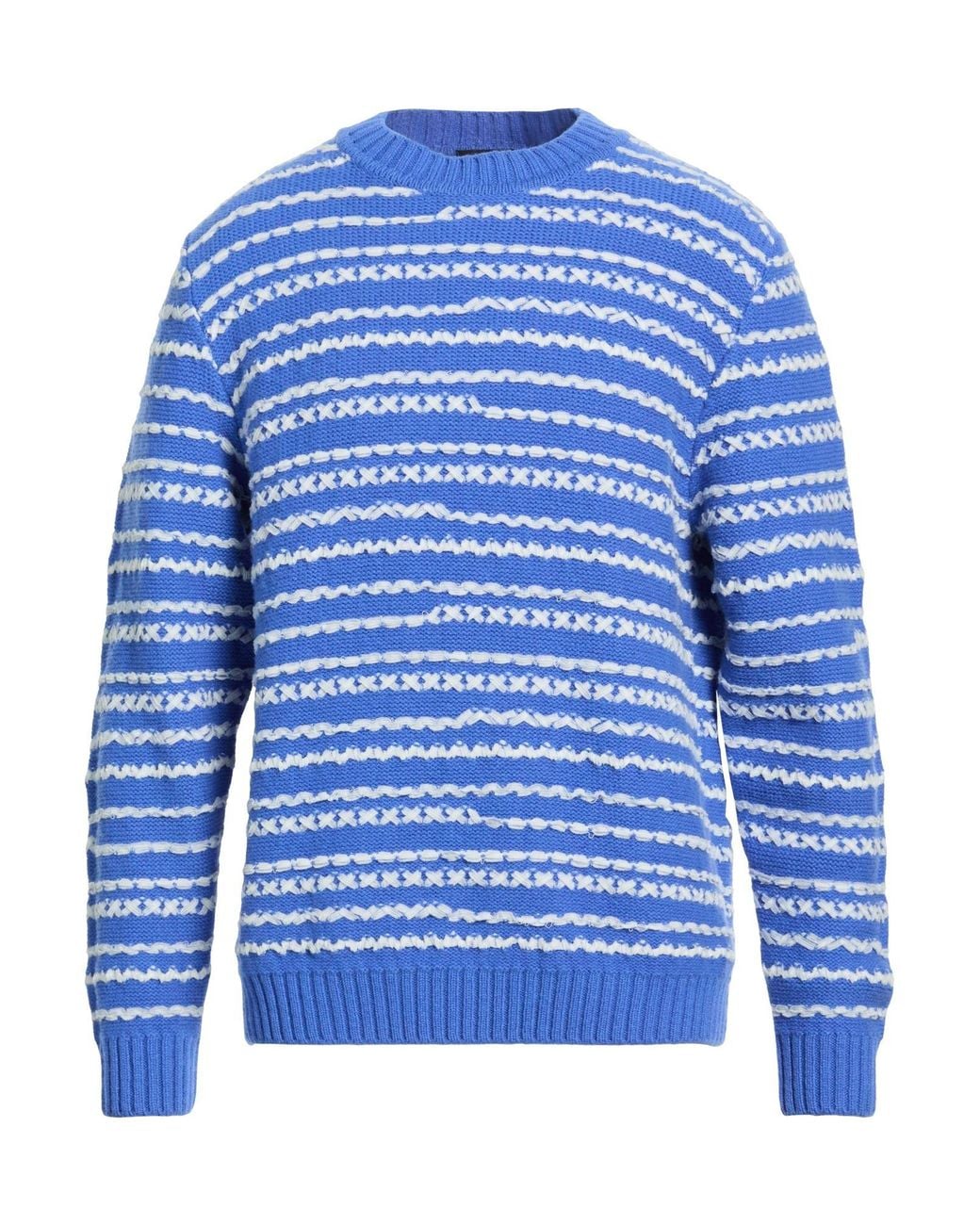 Daniele Fiesoli Blue Sweater Merino Wool, Polyamide, Cashmere for men