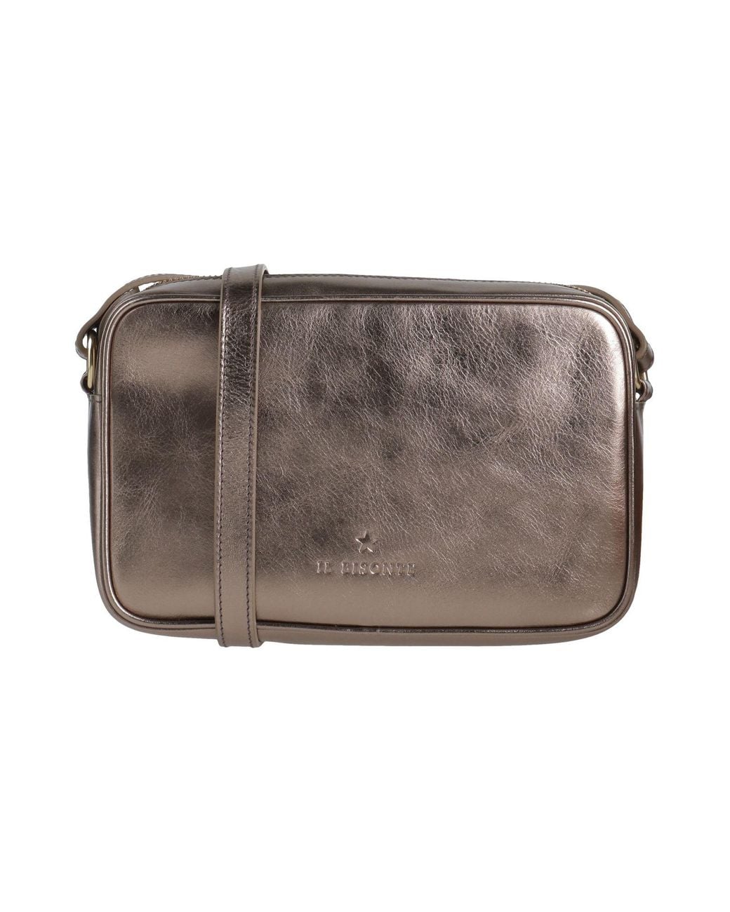 Il Bisonte Gray Cross-Body Bag Leather