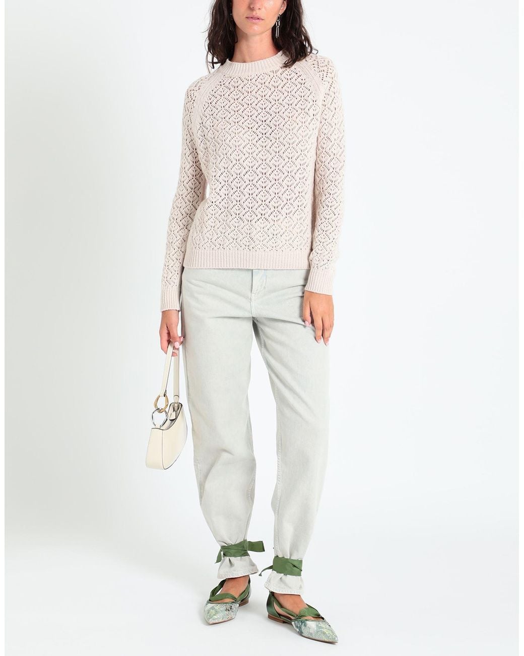 N.O.W. ANDREA ROSATI CASHMERE White Sweater