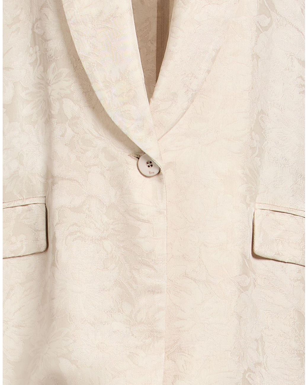 8pm Natural Blazer Viscose