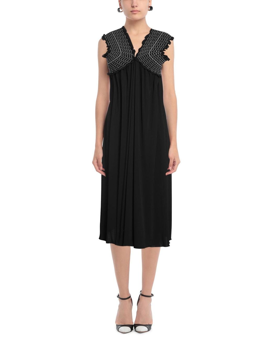 Dondup Black Midi Dress