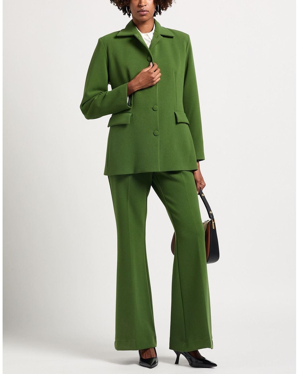 Compagnia Italiana Green Suit Polyester, Viscose, Elastane