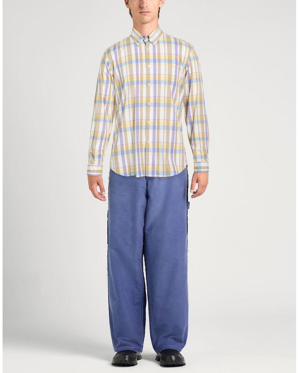 Manuel Ritz White Shirt Cotton, Elastane for men