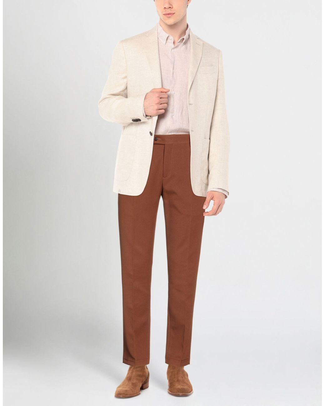 Daniele Alessandrini Brown Pants for men